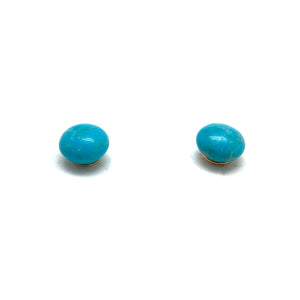 Round Turquoise Studs-Earrings-Bernd Wolf-Pistachios