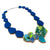 Royal Blue Geometric Necklace-Necklaces-Stephanie Smith-Pistachios