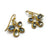 Sapphire and Diamond Dangle Earrings-Earrings-Petra Class-Pistachios