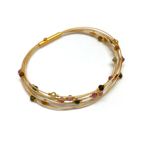 Scattered Tourmaline Bracelet-Bracelets-Bernd Wolf-Pistachios