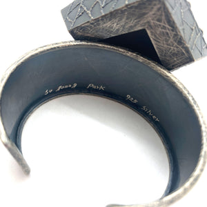 Sculptural Silver Cuff-Bracelets-So Young Park-Pistachios