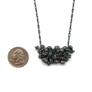 Seed Pod and Apatite Necklace-Necklaces-Carin Jones-Pistachios