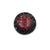 Sharareh Aghaei - Rock Crystal Black Brooch-Pins-Wearing Red: Ignite the Fire-Pistachios