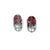 Sharareh Aghaei - Rock Crystal Earrings-Earrings-Wearing Red: Ignite the Fire-Pistachios