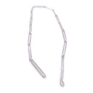 Silver Paperclip Link Necklace-Necklaces-Emily Rogstad-Pistachios