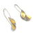 Silver and Gold Triple Petal Earrings-Earrings-Judith Neugebauer-Pistachios