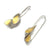 Silver and Gold Triple Petal Earrings-Earrings-Judith Neugebauer-Pistachios