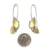 Silver and Gold Triple Petal Earrings-Earrings-Judith Neugebauer-Pistachios