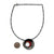 Small Carnelian Beaded Silver Concave Necklace-Necklaces-So Young Park-Pistachios