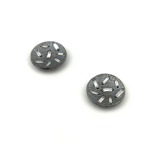 Small Ice Earrings - Black-Earrings-Elizabeth Garvin-Pistachios