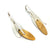 Small Reticulated Silver and Gold Triplet Earrings-Earrings-Anna Krol-Pistachios