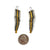 Square Stripe Sterling & Gold Earrings-Earrings-Austin Titus-Pistachios