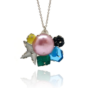 Star Pearl Necklace-Necklaces-Nikki Couppee-Pistachios