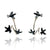 Sterling Silver Bird Jacket Earrings-Earrings-Lisa Cimino-Pistachios