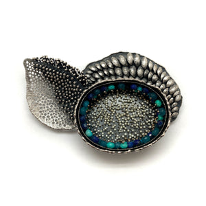 Sterling Silver Multi-Bead Wing Brooch-Pins-So Young Park-Pistachios