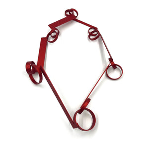 Susanne Hammer - Circle Line Necklace-Necklaces-Wearing Red: Ignite the Fire-Pistachios