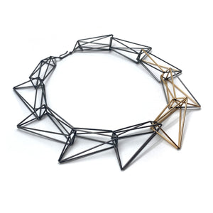 Triangular Geometric Necklace-Necklaces-Emilie Pritchard-Pistachios