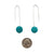 Turquoise Blue Bead Earrings-Earrings-Monica Nesseler-Pistachios