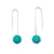 Turquoise Blue Bead Earrings-Earrings-Monica Nesseler-Pistachios