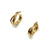 Twisted Gold Huggie Earrings-Earrings-Olaf Sagner-Pistachios