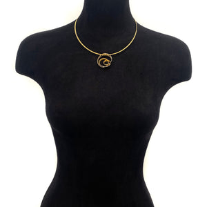 Twisted Gold Vermeil Pendant-Necklaces-Eva Stone-Pistachios