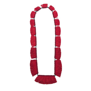 Vicki Mason - Hemp Profuse Necklace-Necklaces-Wearing Red: Ignite the Fire-Pistachios