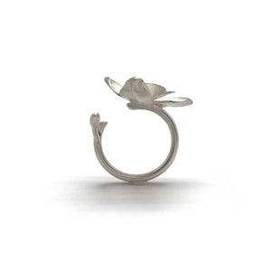 White Orchid Ring-Rings-Huiyu Chiu-Pistachios