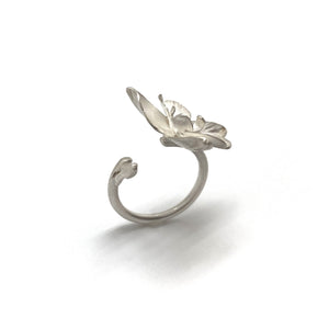 White Orchid Ring-Rings-Huiyu Chiu-Pistachios