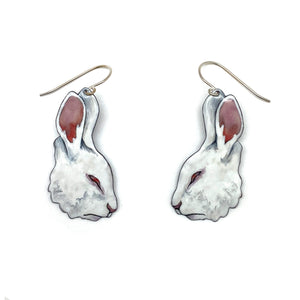 White Rabbit Earrings-Earrings-Meghan Schmiedel-Pistachios