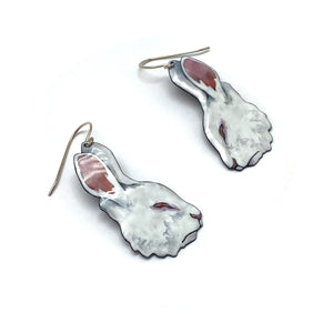 White Rabbit Earrings-Earrings-Meghan Schmiedel-Pistachios