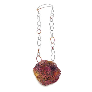 Yiota Vogli - Interpersonal Space Necklace-Necklaces-Wearing Red: Ignite the Fire-Pistachios