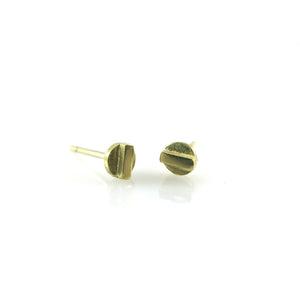 18k Line Studs - Small-Earrings-Heather Guidero-Pistachios