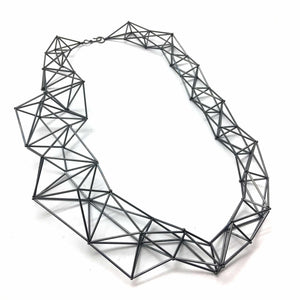 3D Cage Necklace - Oxi-Necklaces-Emilie Pritchard-Pistachios