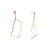 3D Trapezoid Drop Earrings- Gold-Earrings-Yoko Takirai-Pistachios