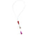 Adjustable Bolo Necklace- Red and Purple-Necklaces-Reinhard Gremli-Pistachios