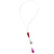 Adjustable Bolo Necklace- Red and Purple-Necklaces-Reinhard Gremli-Pistachios