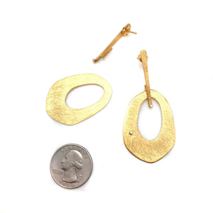 Adjustable Drop Earrings - Gold-Earrings-Margo Myszka-Pistachios