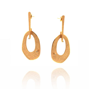 Adjustable Drop Earrings - Gold-Earrings-Margo Myszka-Pistachios