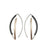 Black & Champagne 3D Bow Earrings - Round Tubing-Earrings-Ursula Muller-Pistachios