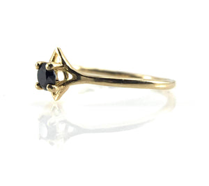 Black Diamond Star Ring-Rings-Luana Coonen-Pistachios