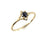 Black Diamond Star Ring-Rings-Luana Coonen-Pistachios