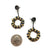 Black and Gold Drop Hoops-Earrings-Heejin Hwang-Pistachios