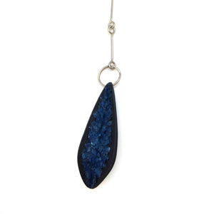 Blue Sliced Mica Necklace-Necklaces-Jessica Armstrong-Pistachios