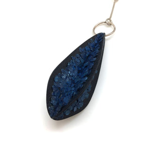 Blue Sliced Mica Necklace-Necklaces-Jessica Armstrong-Pistachios