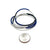 Blue/Silver/Black Layered Stretch Bracelet-Bracelets-Ursula Muller-Pistachios