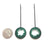 Circular Caviar Drops - Green-Earrings-Jessica Armstrong-Pistachios