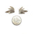 Concave Wing Earrings - Silver-Earrings-Oliwia Kuczynska-Pistachios