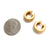 Convex Concave Huggies - Gold-Earrings-Erich Durrer-Pistachios