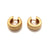 Convex Concave Huggies - Gold-Earrings-Erich Durrer-Pistachios