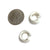 Convex Concave Huggies - Silver-Earrings-Erich Durrer-Pistachios